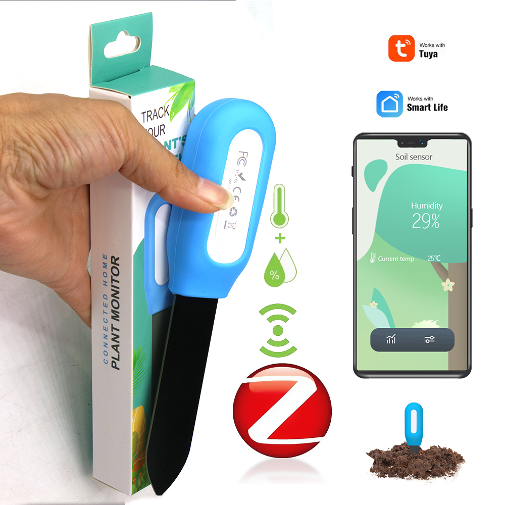 Smart Home Monitoring - Slimme Zigbee-bodemsensor voor huistuin, kasplanten, bloemvocht-