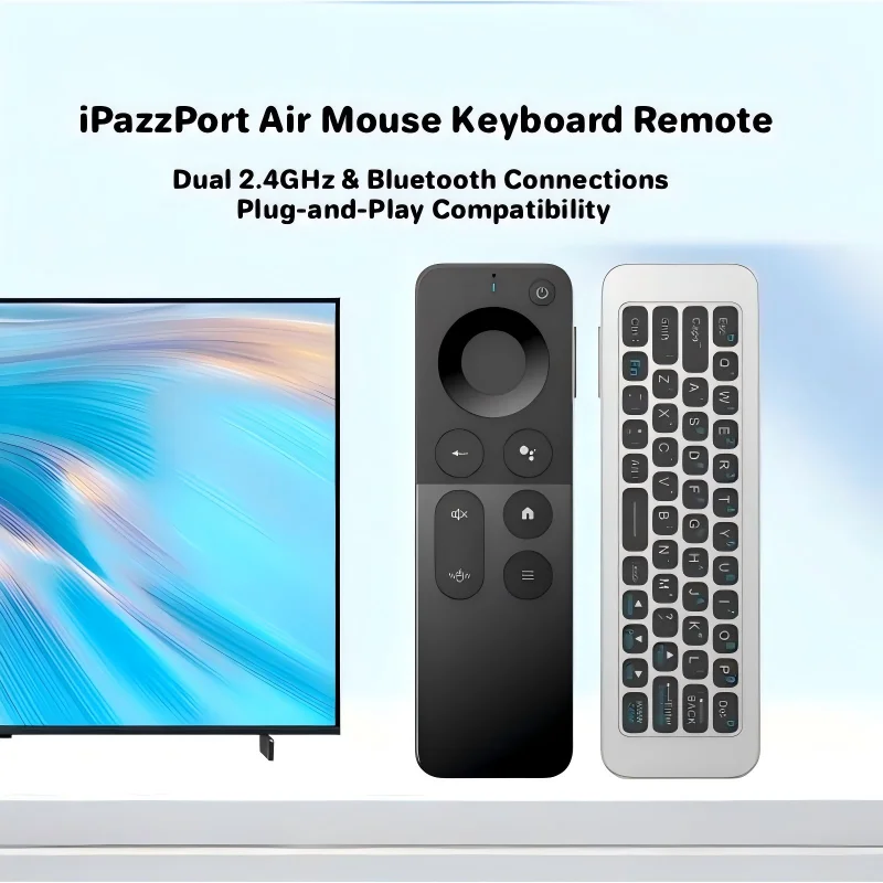 Smart Home Keyboard - IPazzPort 2.4G & Bluetooth Mini Draadloos