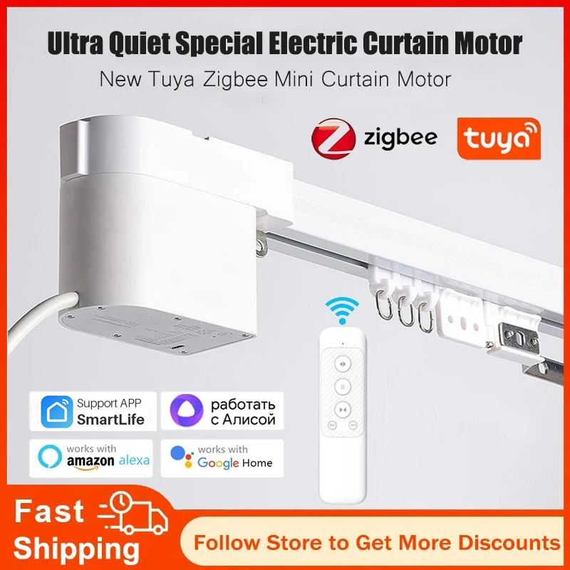 Curtain Motor - Tuya Zigbee Mini Smart Gordijnmotor Elektrisch