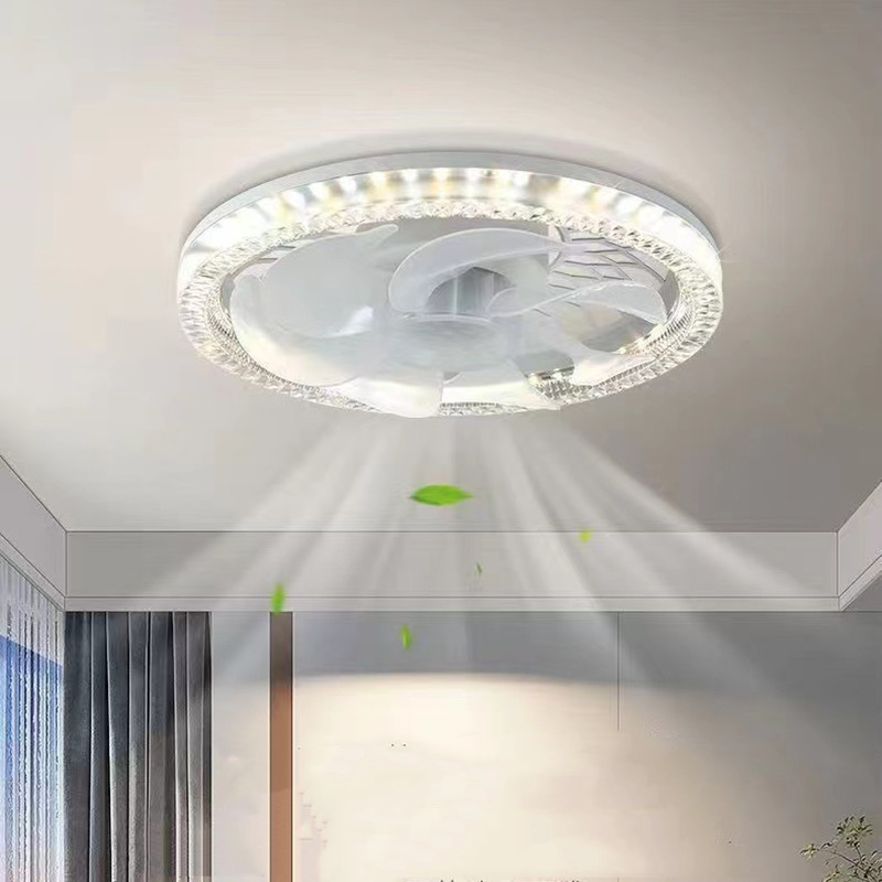 Smart Home Ventilation System - 50W 30cm Nieuwe plafondventilatorlamp met E27/E26-fitting