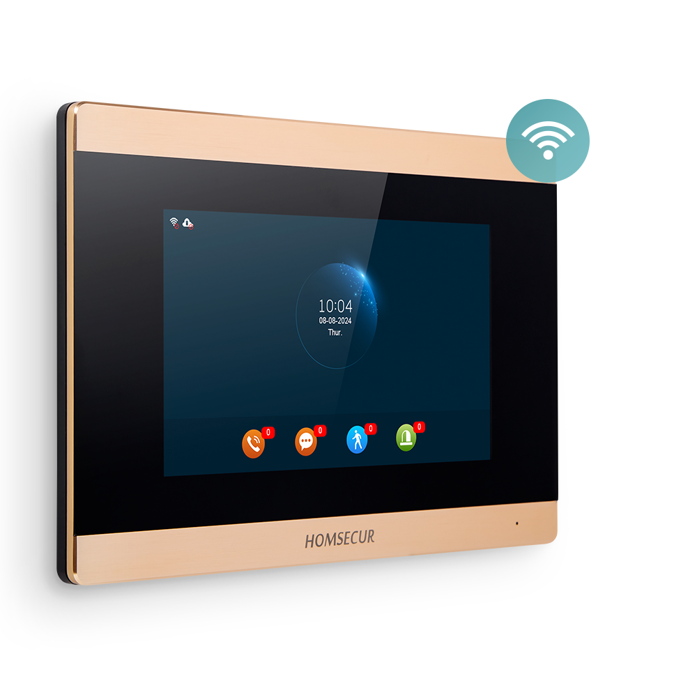Video Doorbell - HOMSECUR BA15D-G binnenmonitor voor WIFI videodeurtelefoon