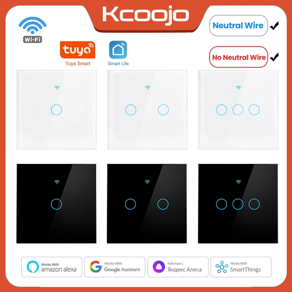 Smart Home Wiz - Tuya Wifi EU Smart Switches 1/2/3/4Gang