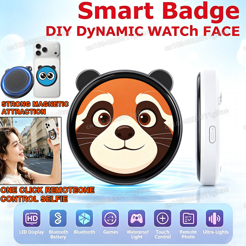 Smart Home Ventilation System - 1,50 inch HD-scherm Smart Dynamic E-badge