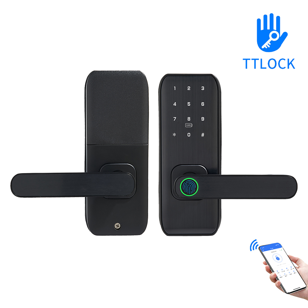 Smart Door Lock - TTLock APP Slimme vingerafdruk-wachtwoord RFID-deuropeningsslot voor