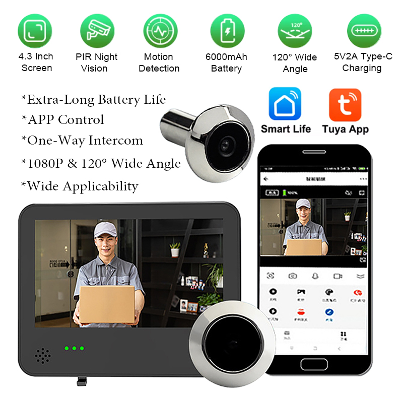 Video Doorbell - Tuya Smart WIFI Video Deurbel Camera