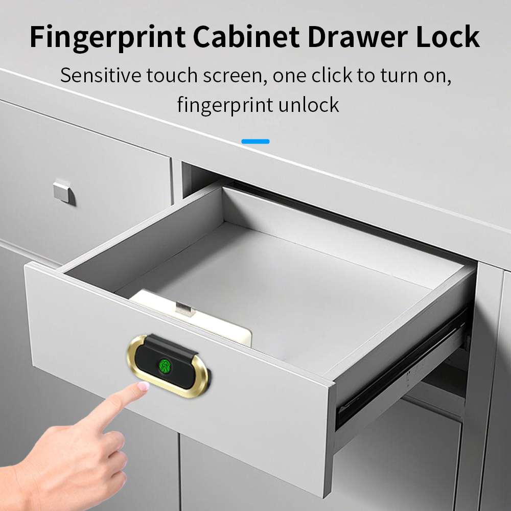 Smart Door Lock - Biometrisch vingerafdrukslot Antidiefstal slim ladeslot Keyless
