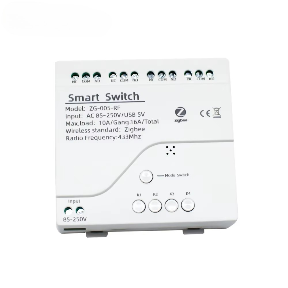 Zigbee Gateway - Tuya 4CH Zigbee Schakelrelaismodule USB 5V