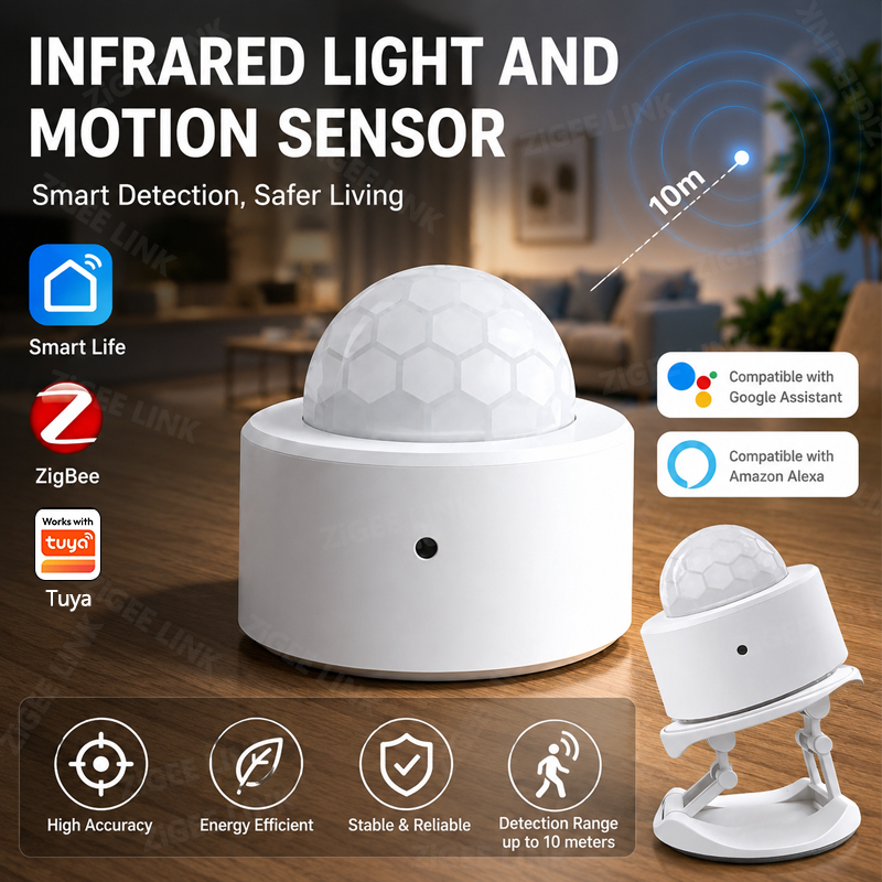 Zigbee Gateway - ZigBee 3.0 PIR-bewegingssensor Draadloos Smart Home-beveiligingsalarm