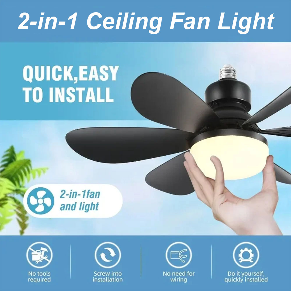 Smart Home Ventilation System - 30/40W Plafondventilator Verlichting Kleurtemperatuur Modern Plafondmontage