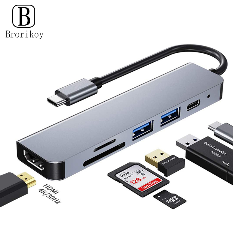 Smart Home Hub - 6-in-1 PD Type C dockingstation MST