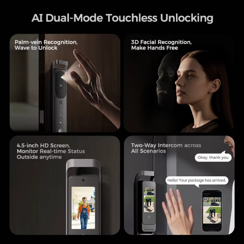 【2026】LNDU H10 Visuele dubbele - Smart Door Lock recensie en prijs