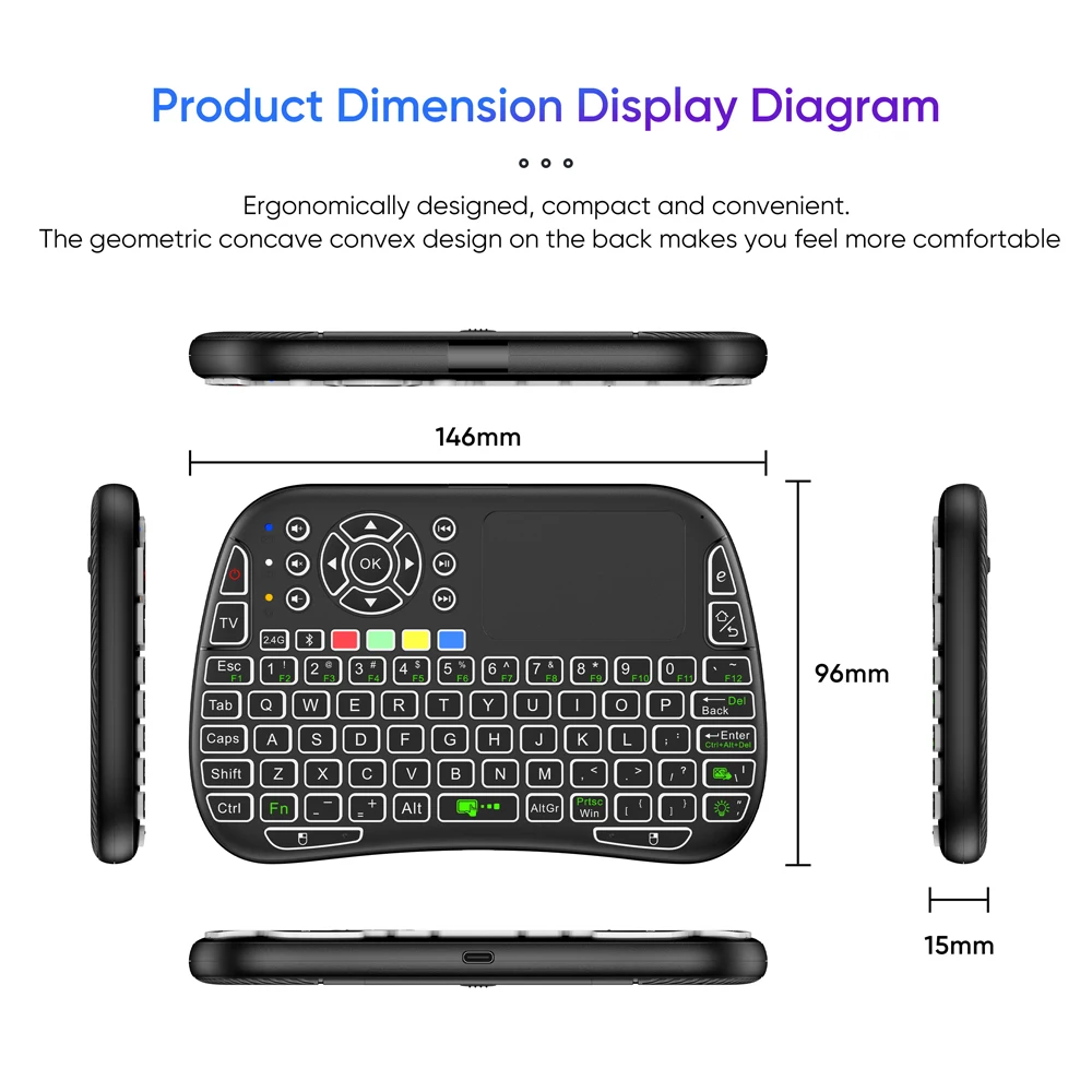 Mini Toetsenbord Gyroscoop Dua - Smart Home Keyboard recensie en prijs