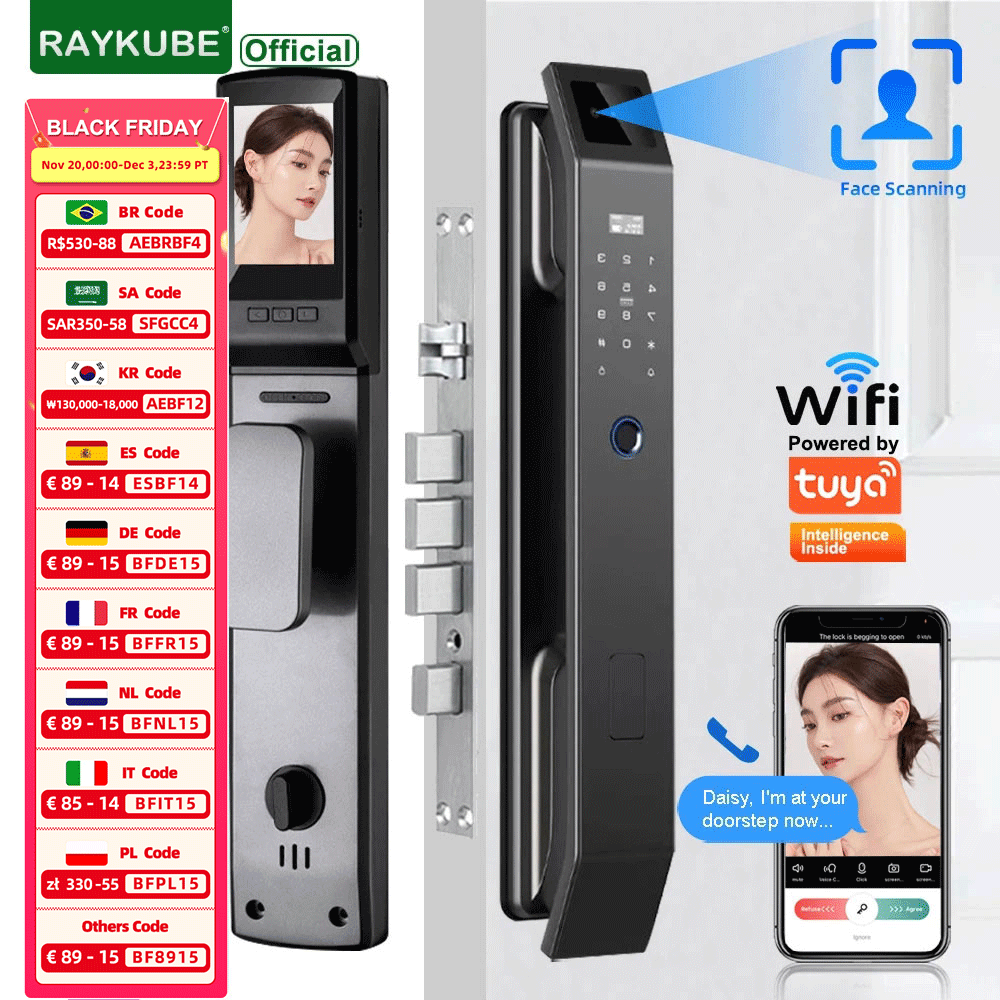 RAYKUBE DF14 Tuya WiFi 3D Gezi - Video Doorbell recensie en prijs