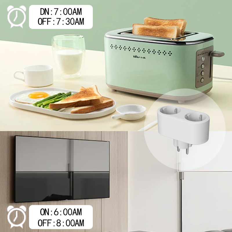 XFOX Tuya 4PCS Wi-Fi Dual-Plug - Smart Home Monitoring recensie en prijs