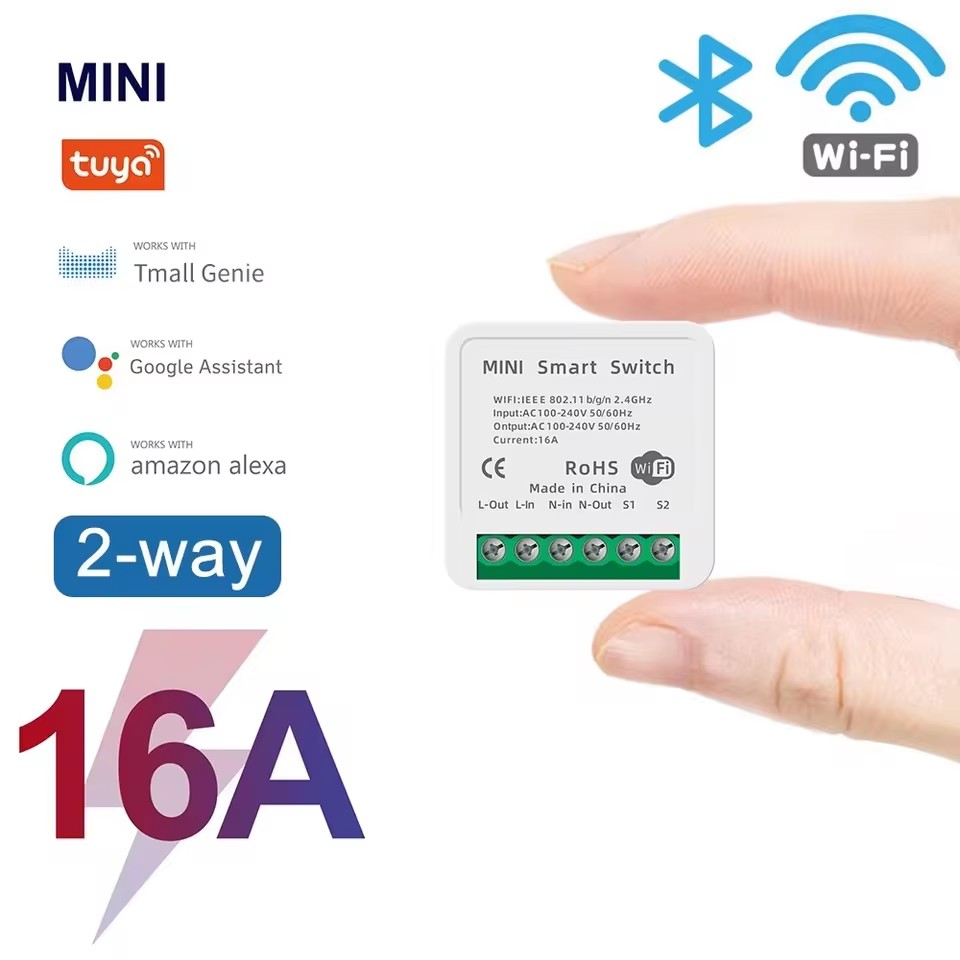 16A Tuya WiFi Smart Switch 2-w - Smart Home Monitoring recensie en prijs