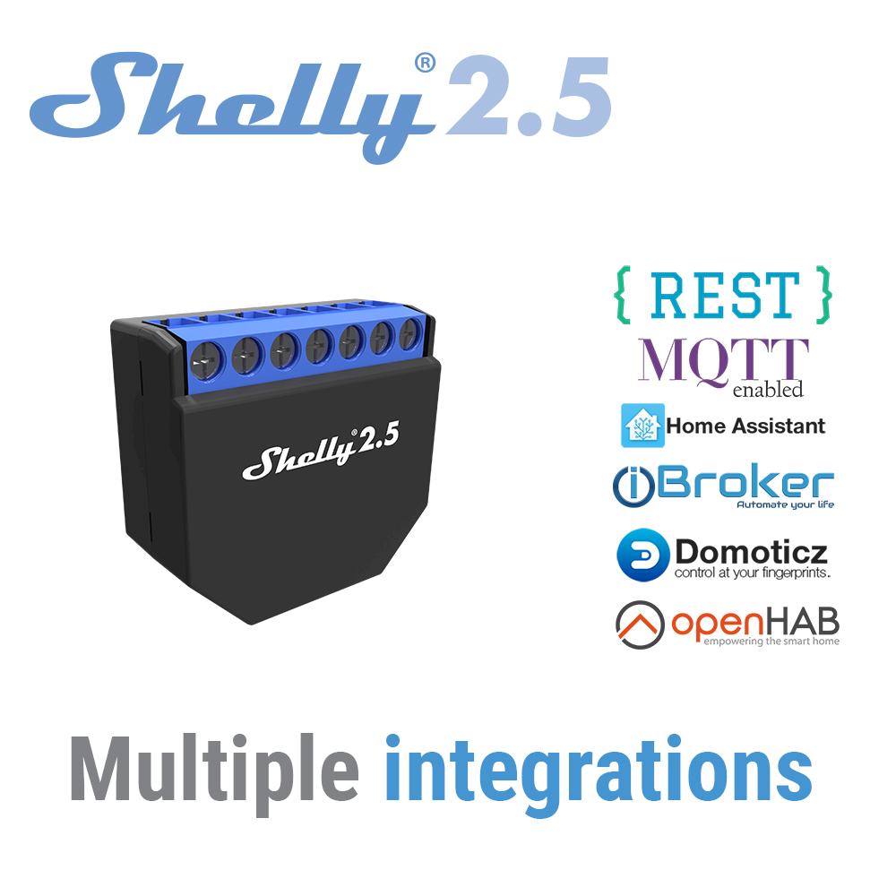 Shelly 2.5 Smart Home Dubbele  - Smart Home Open Source recensie en prijs