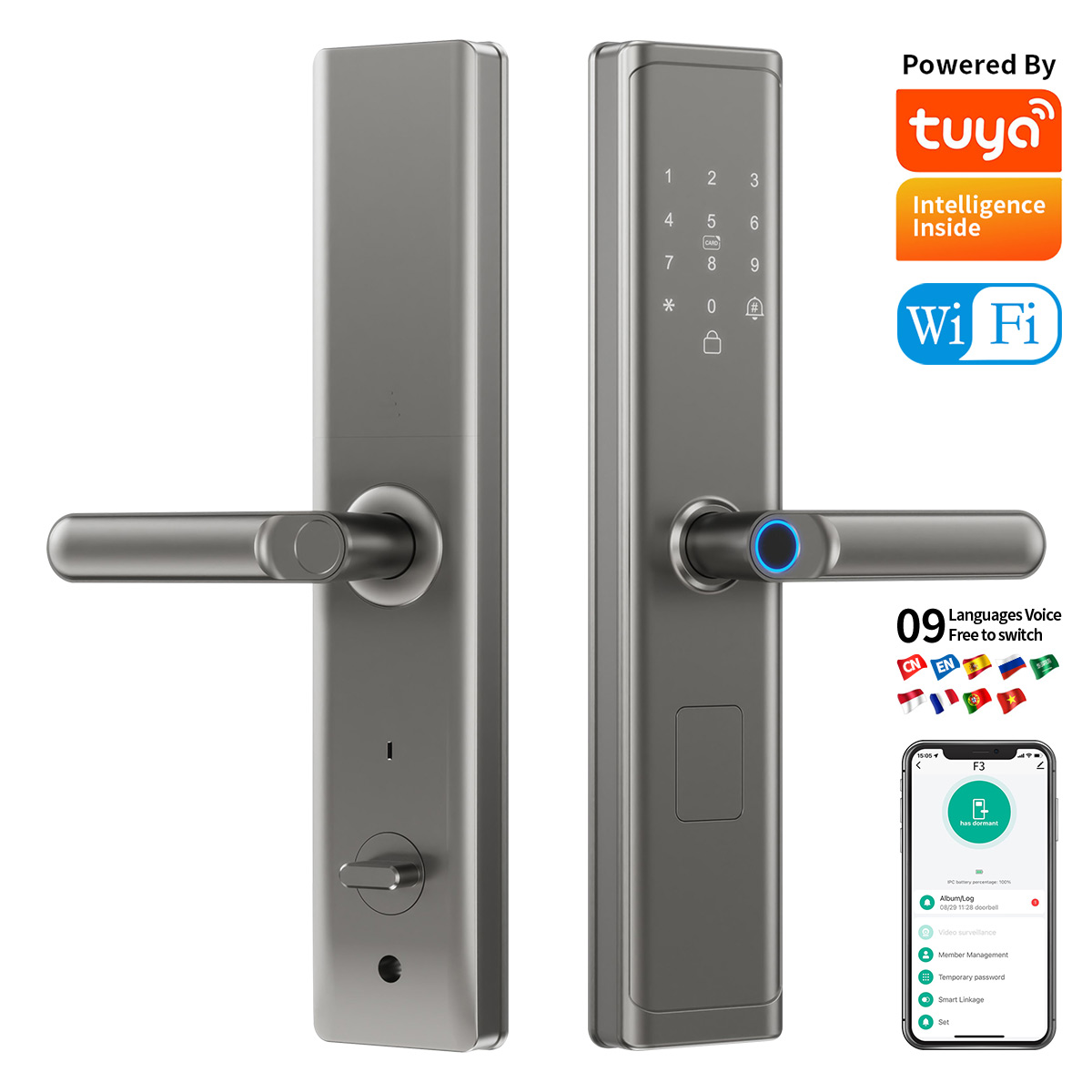 Tuya Wifi TTlock App Vingerafd - Smart Door Lock recensie en prijs
