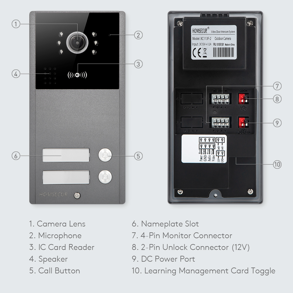 4 Draad XC113F-2 HD Outdoor De - Video Doorbell recensie en prijs