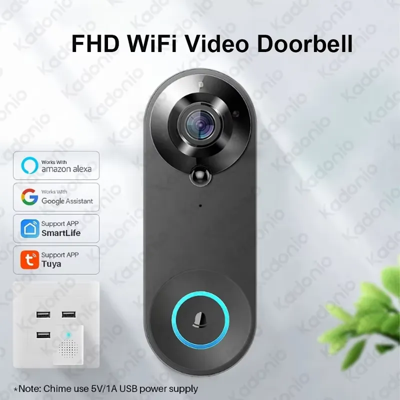 Kadonio 1080P WiFi Video Deurb - Video Doorbell recensie en prijs