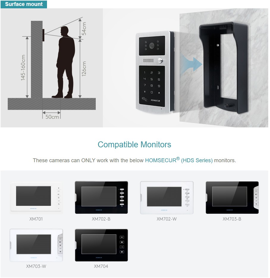 HOMSECUR XC004-S Buitencamera  - Video Doorbell recensie en prijs