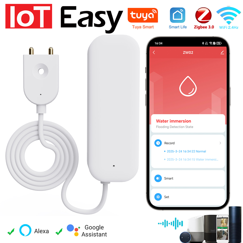 Tuya WiFi ZigBee Watersensor L - Smart Home Wiz recensie en prijs