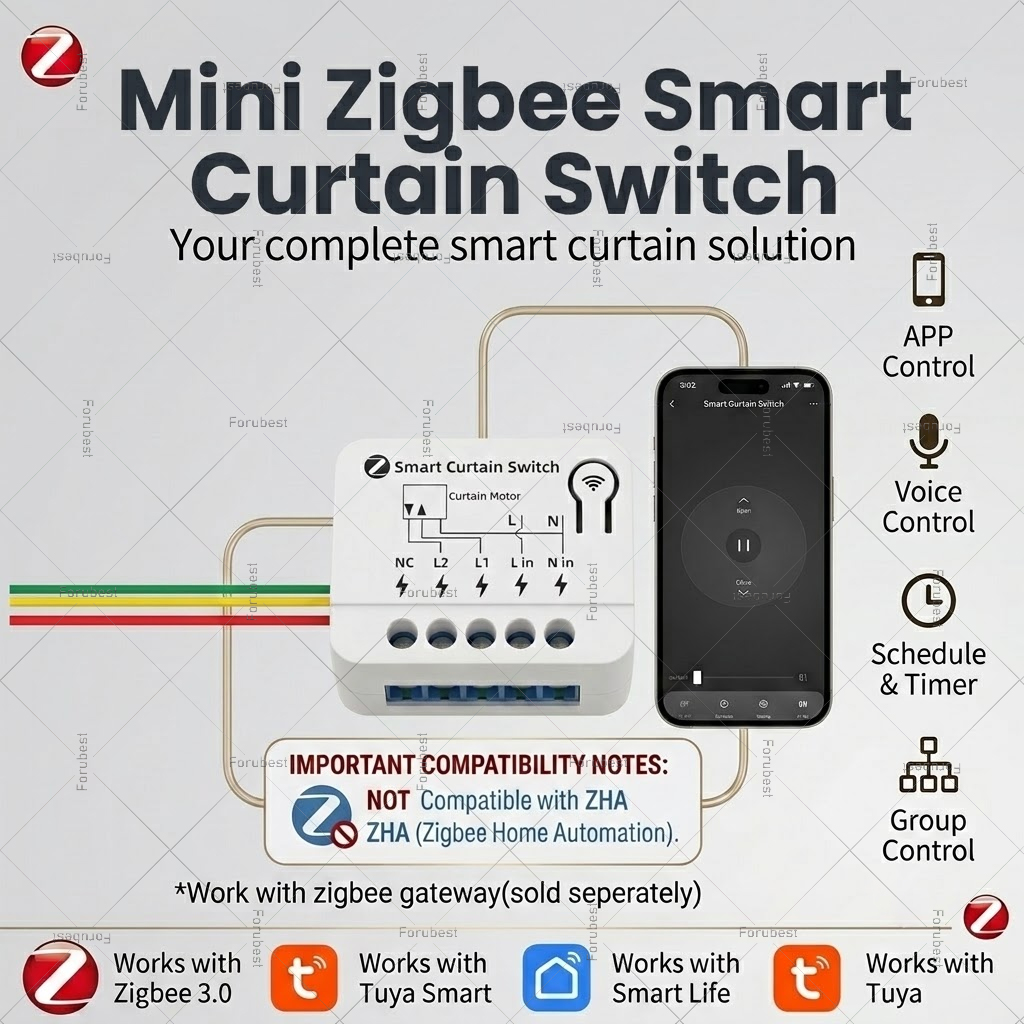 ZigBee Smart Gordijn Schakelaa - Curtain Motor recensie en prijs