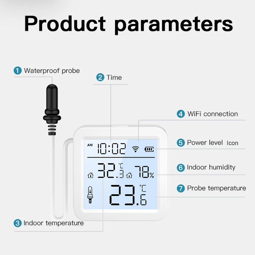 WiFi-vochtigheidstemperatuurse - Smart Home Monitoring recensie en prijs